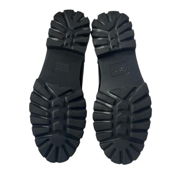 Blondo Drew Waterproof Leather Zip Bootie 9.5 Ankle Boot Wedge Lug Heel Academia - Picture 8 of 14